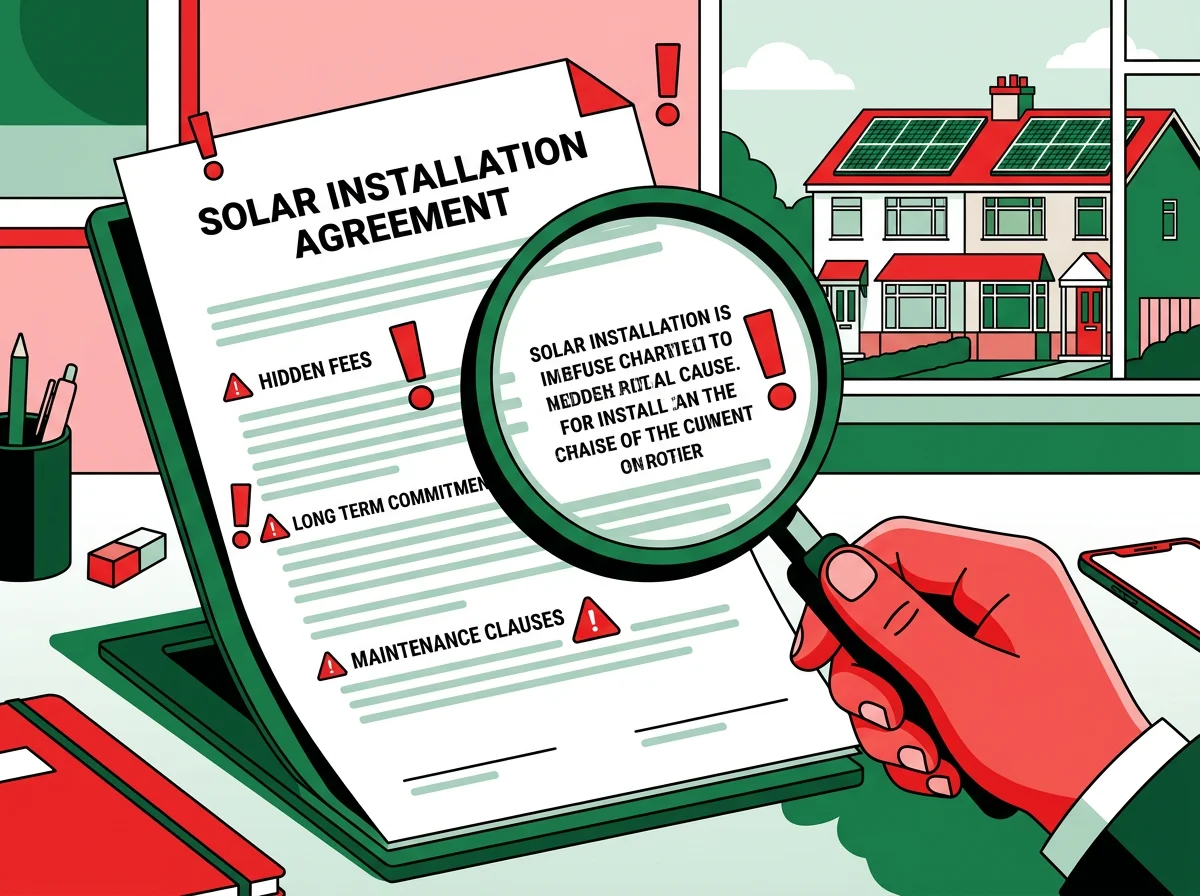 Solar installation contract review — what to check in your quote before signing an £8,000+ commitment